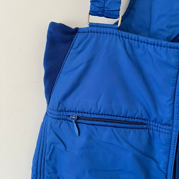 Vintage 80s Blue Ski Snow Bib Overalls by Stowe / Women's Small - Picture 3 of 12